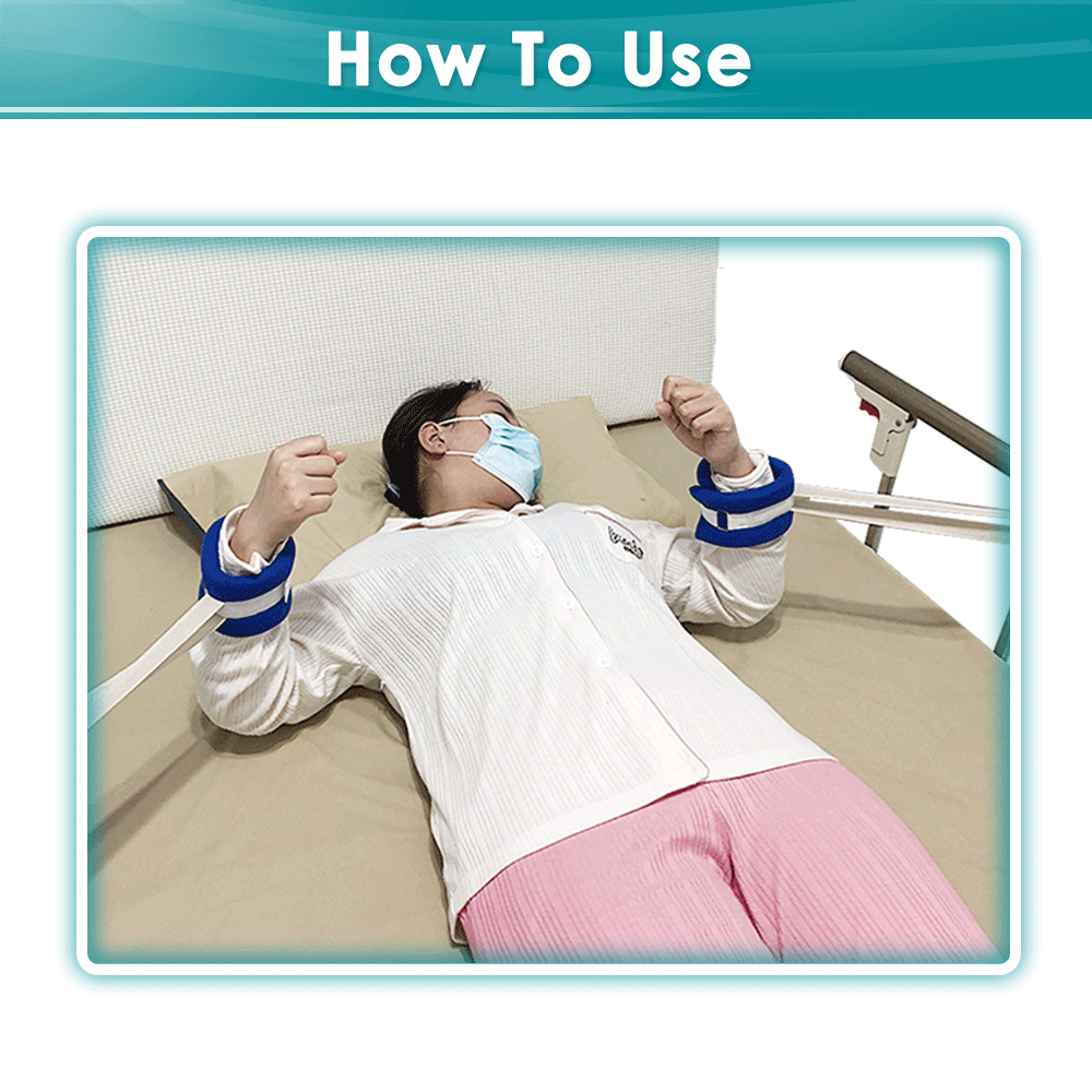 Limb Holders Medical Restraints Patient Hospital Bed for Hands Or Feet Universal(4 pcs)