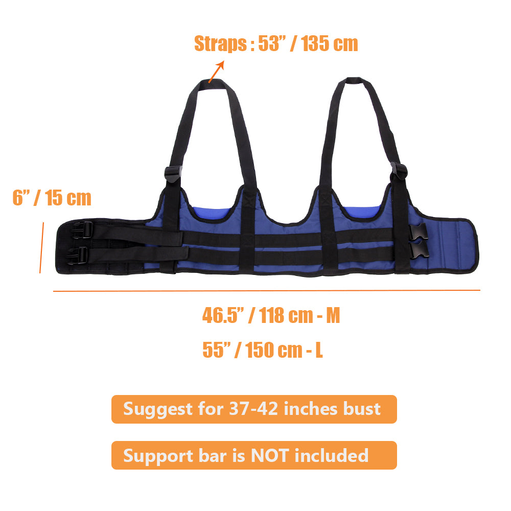 Back Traction Decompression Back Belt Lumbar Stretcher Device ( L-Harness Only)