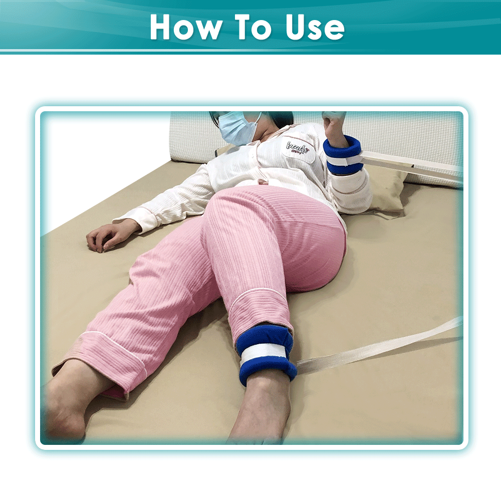 Limb Holders Medical Restraints Patient Hospital Bed for Hands Or Feet Universal(4 pcs)