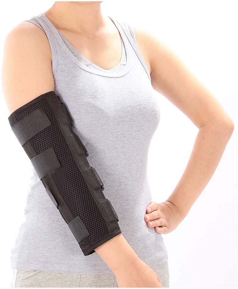 Elbow Brace Splint Arm Ulnar Nerve Cubital Tunnel Syndrome Brace Elbow Immobilizer Adult Tennis Arm Stabilizer PM Night Splint Radial Nerve Sleep Restraints Wrap S M L