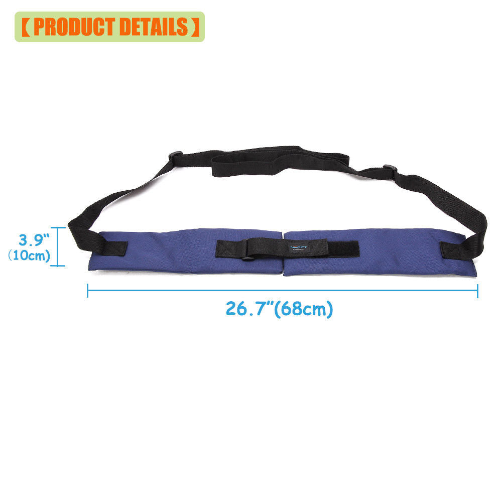 Wheelchair Seat Belt Cushion Harness Straps Safety Adjustable Front Latch Buckle