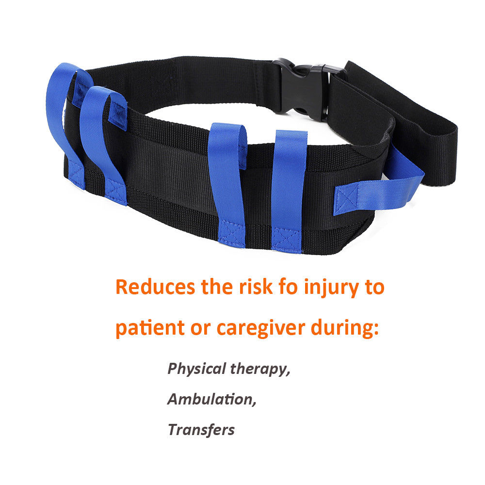 Gait Belt ,Transfer Belt for Transfer & Walking with 6 Hand Grips Quick-Release