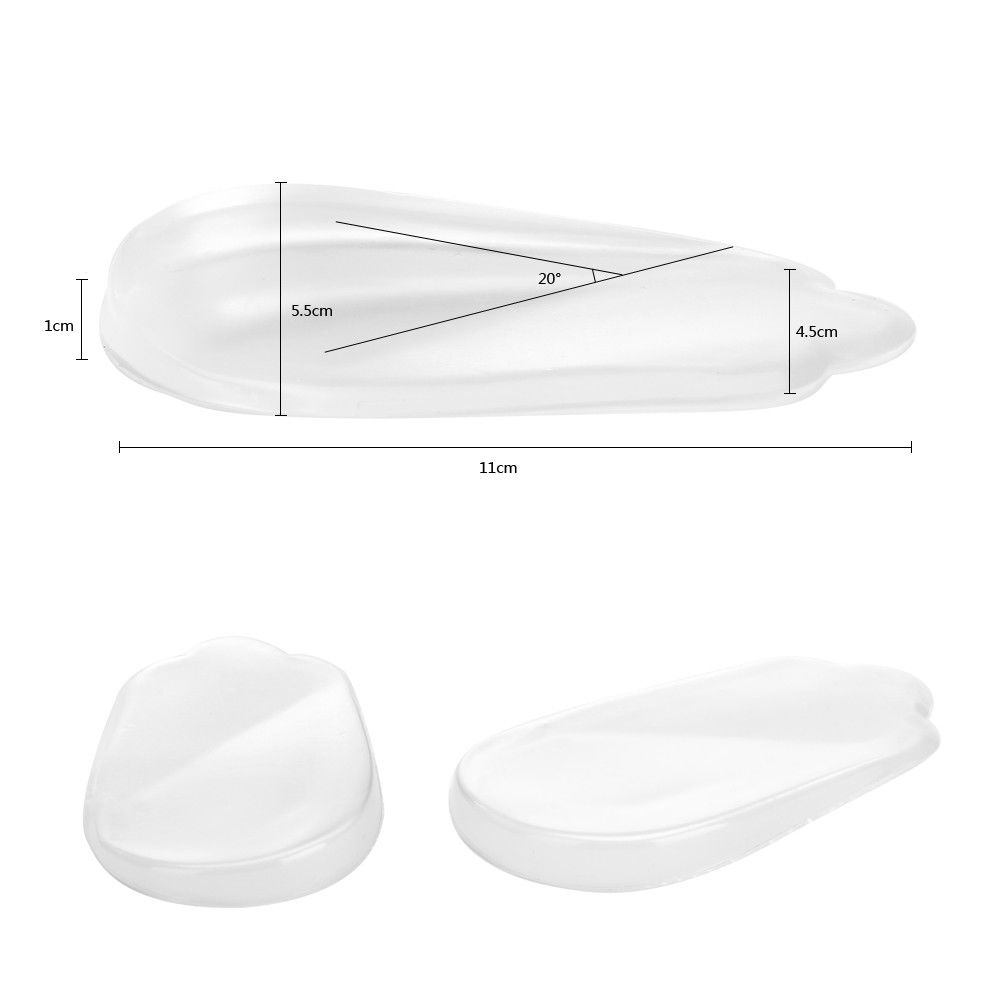 Orthopedic Insoles Shoe Inserts & Lateral Heel Wedge Lift O/X Leg Silicone Pads