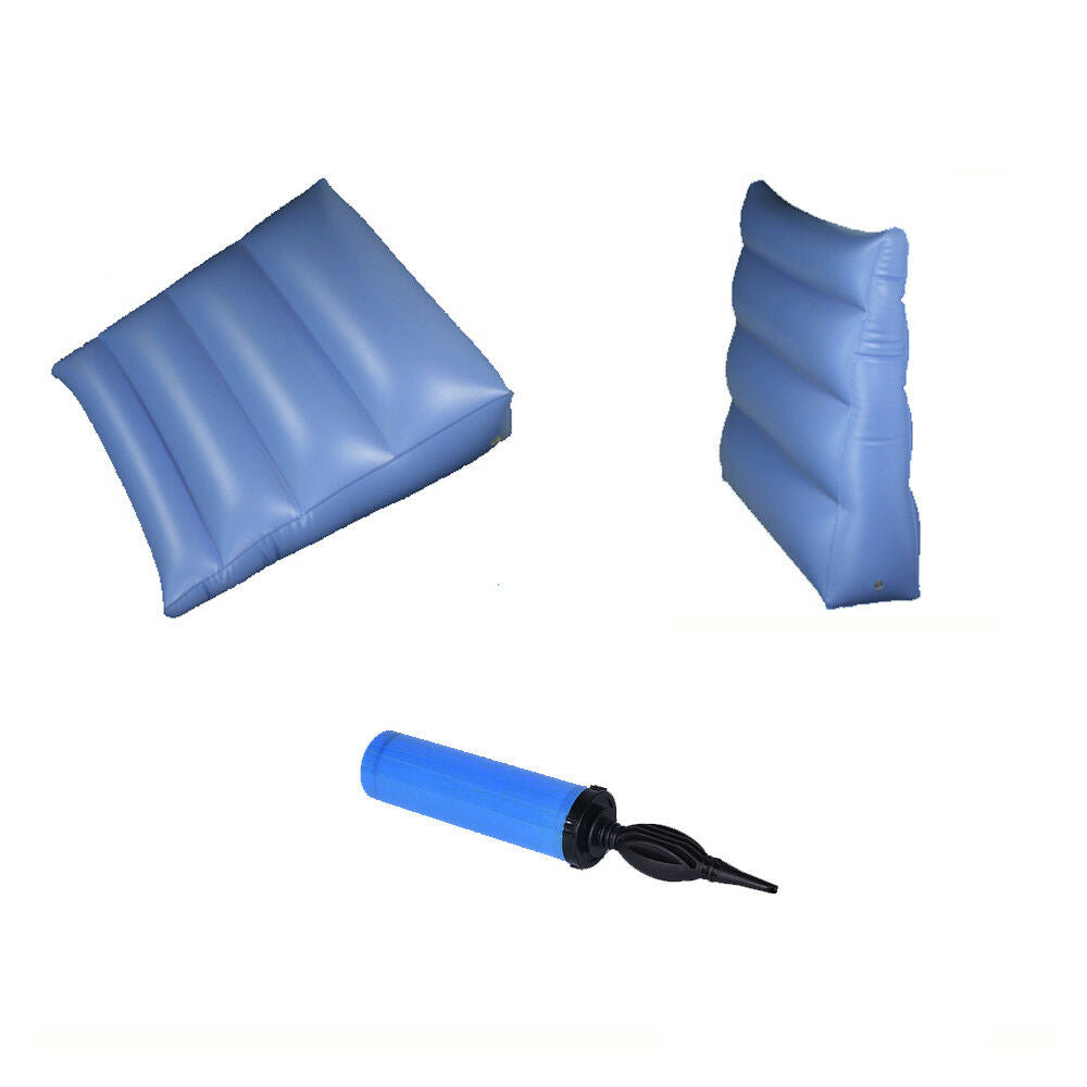 Inflatable Wedge Air Elevation Pillow Acid Reflux Body Position Wedge Travel 7in