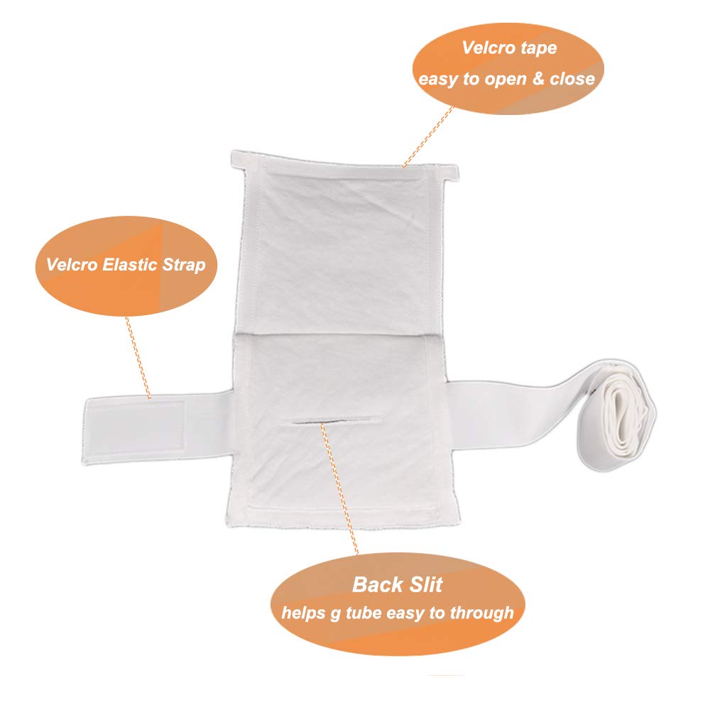 G Tube Holder Feeding Tube Supplies Peg Tube Peritoneal Dialysis Belt Catheter Cover Drainage Belt Pad Abdominal Dialysis Protector Fixation Device Medical Nursing for Men Women