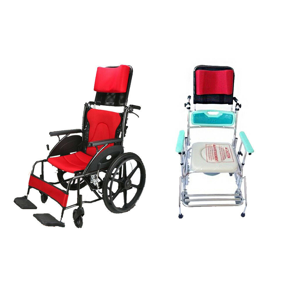 Neck Support Wheelchair Headrest Head Padding Portable Adjustable Cushion Red