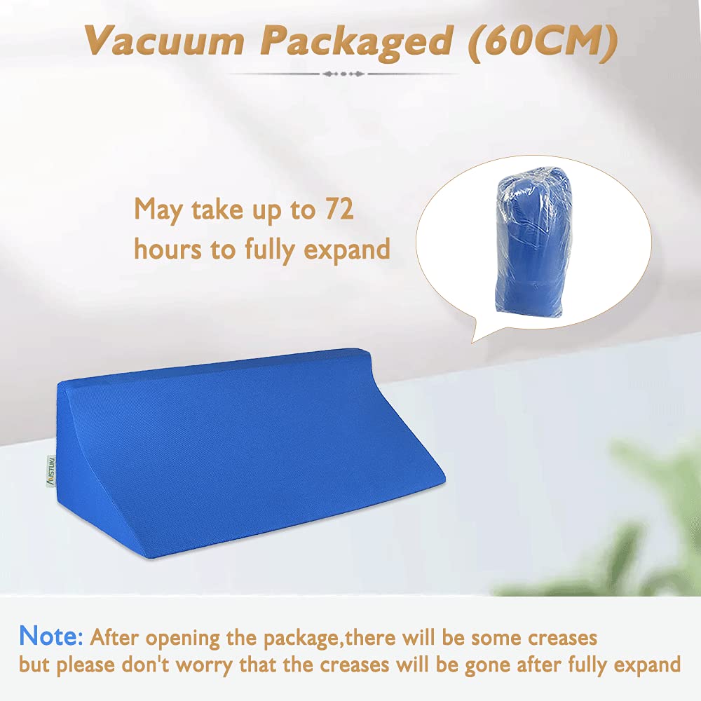 Wedge Pillow for Sleeping After Surgery Bed Foam Wedges Body Positioners Leg Elevation Incline Bolster 30 Degree Medical Triangle Positioning Pillow