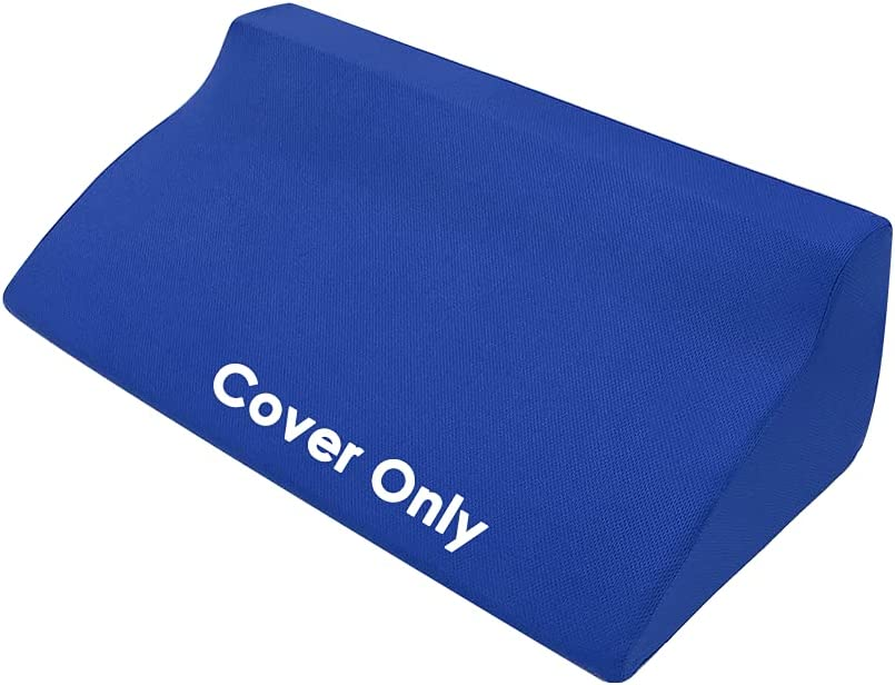 NEPPT Wedge Pillowcase Bed Wedge Pillow Cover with Zippers Only Suitable for R-Type Wedge Pillows - Comforts Hypoallergenic, Machine Washable Case Only (1 Replacement Cover)