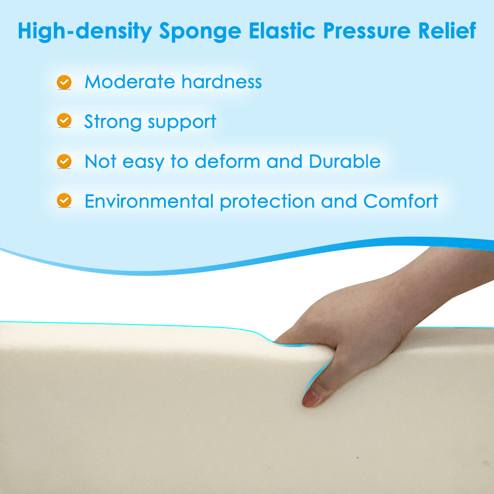 High density foam for pressure relief wedge pillow