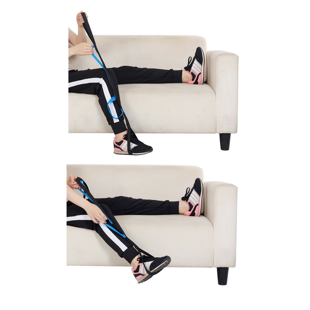 Leg Lifter Strap Rigid Foot Lifter & Hand Grip - Elderly, Handicap, Disability