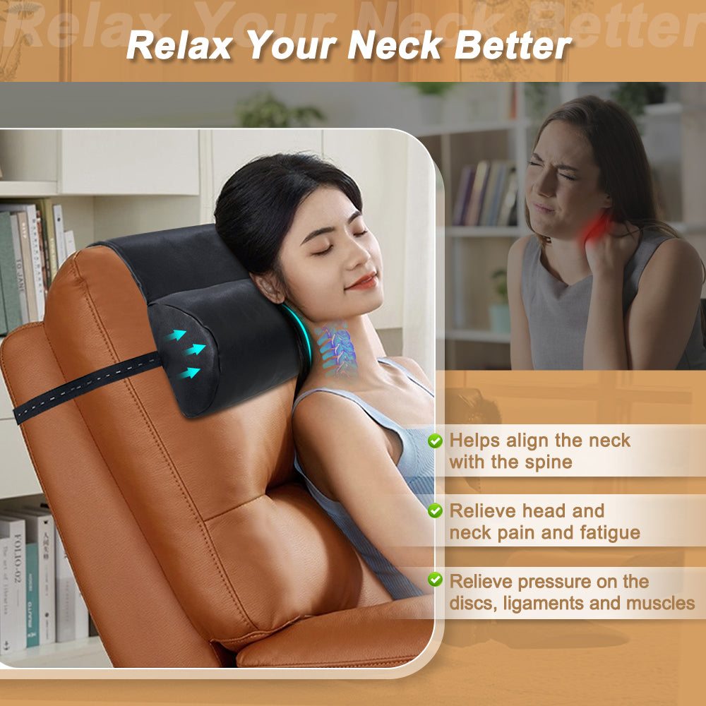 Recliner Pillows for Headrest Recliner Chair Head Pillow Neck Support Head Rest for Office Chair Couch Neck Reclining Pillow Leather Recliner Cushions Adjustable Head and Neck Pillow
