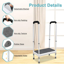 Load image into Gallery viewer, Step Stool with Handle for Elderly Medical Step Stools Seniors Handicap Safety Wide Platform Metal Step Ramp for Adults Foot Stool with Handle Fall Prevention Devices Stair Assist Helper (400 LBS)
