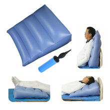 Cargar imagen en el visor de la galería, Inflatable Wedge Air Elevation Pillow Acid Reflux Body Position Wedge Travel 7in
