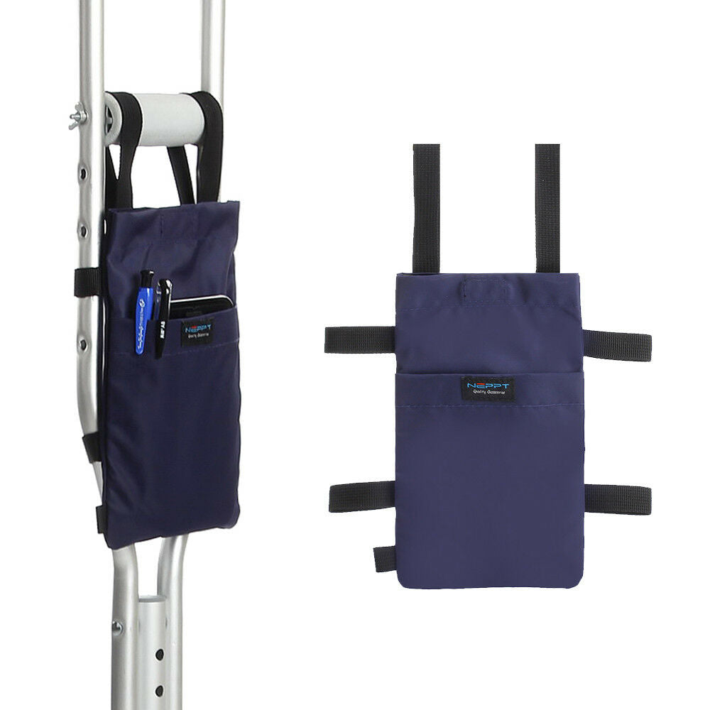 Crutches Bag Pouch Crutch Storage Pocket for Broken Leg Crutch Caddy Carry on