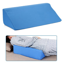 Cargar imagen en el visor de la galería, Wedge Pillow Body Position Wedges Back Positioning Elevation Pillow Case Pregnancy Bedroom Eevated Body Alignment Ankle Support Pillow Leg Bolster (Blue)
