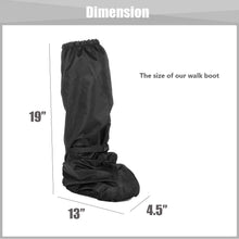 Load image into Gallery viewer, Medical Boot Cover Orthopedic Boot Brace Aircast Walking Boot Cover Waterproof Fracture Boot Cover Broken Leg Foot Weather Cover Tall Boot Protector Accessories (Black)

