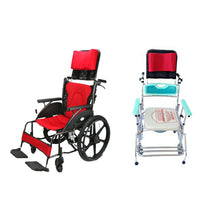 Load image into Gallery viewer, Neck Support Wheelchair Headrest Head Padding Portable Adjustable Cushion Red
