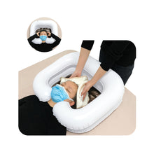 Cargar imagen en el visor de la galería, Inflatable Hair Washing Basin Shampoo Bowl for Bedridden Portable with Pump
